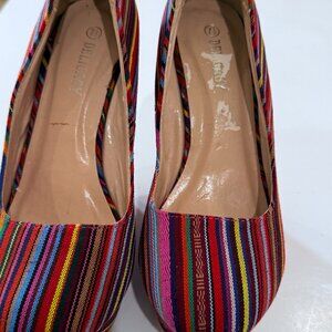 Delicacy Multicolor Colored Canvas  Platform- Multi Colored